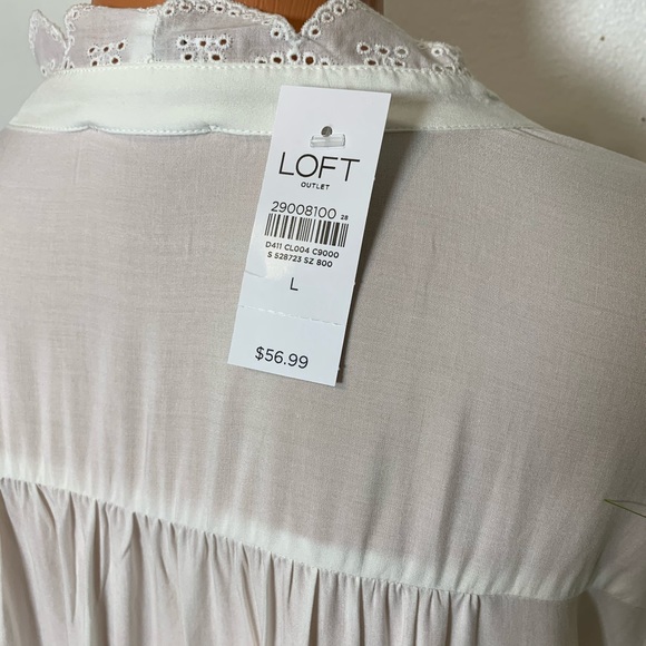 🚫SOLD🚫LOFT BUTTON DOWN LONG SLEEVE TOP - Picture 6 of 7